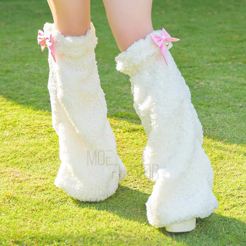 Blushing Lamb Leg Warmers - Image 2