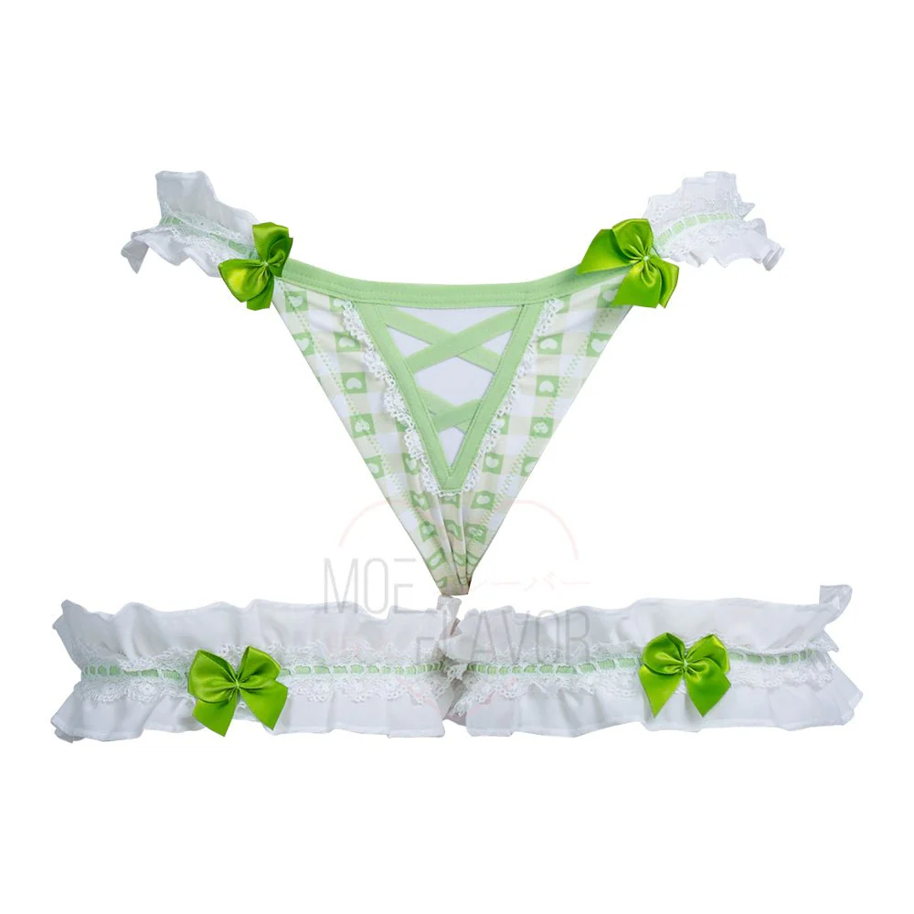 Cottage Maiden Checkered Ruffle Lingerie - Image 8