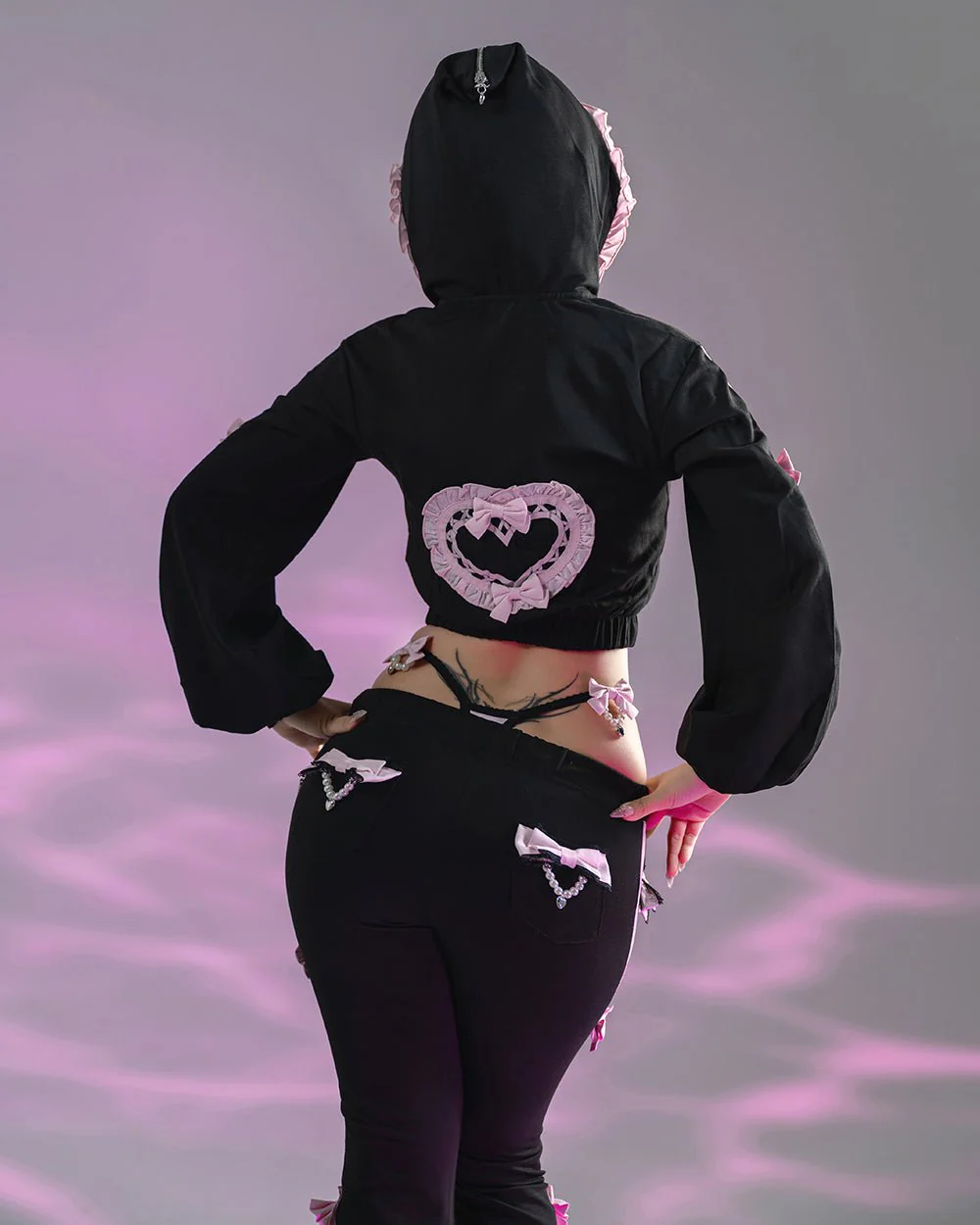 Pre-Order Jirai Kei Bow Track Pants - Image 5