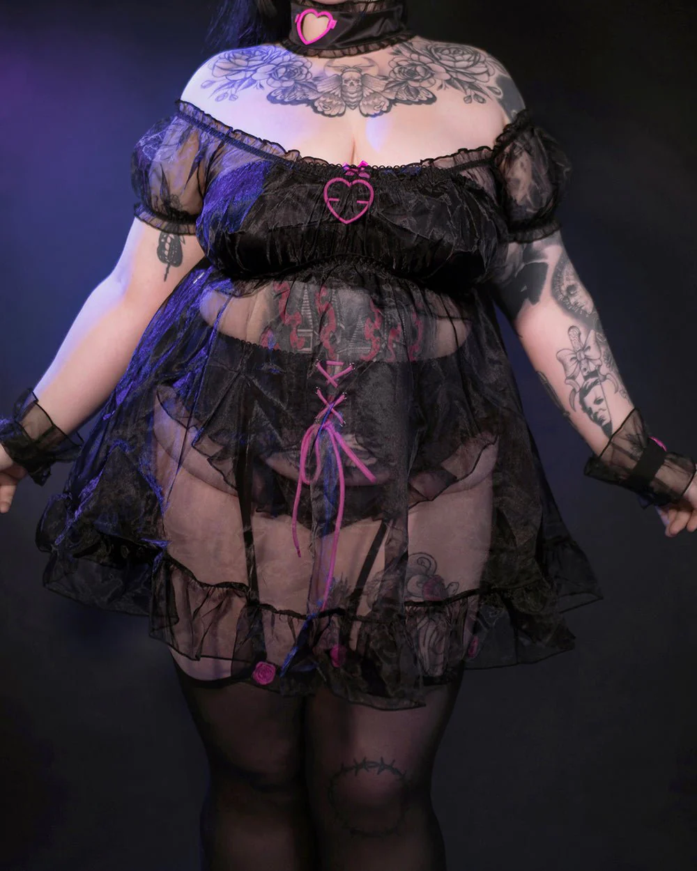 Wings of Temptation Sheer Dress - Image 5